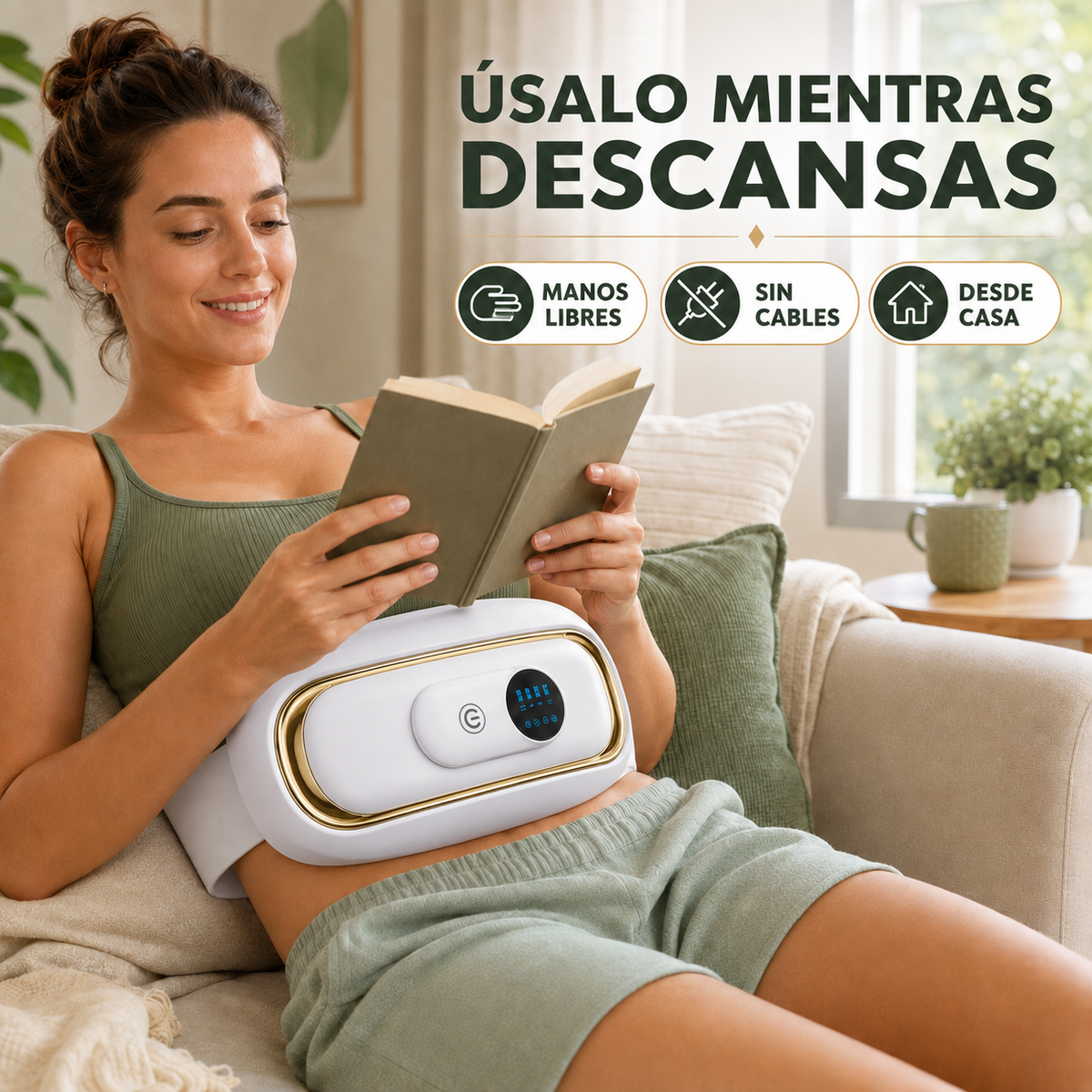 AbdoSlim™ | Masajeador Abdominal Reductor 3 en 1
