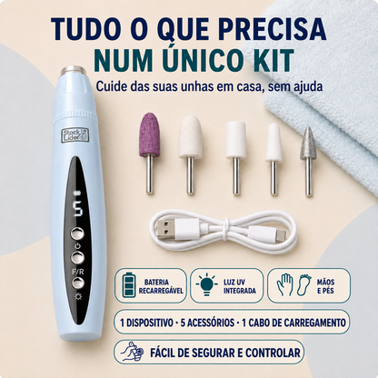 CortaLima Pro™ – Corta-Unhas e Lima Elétrica 5 em 1