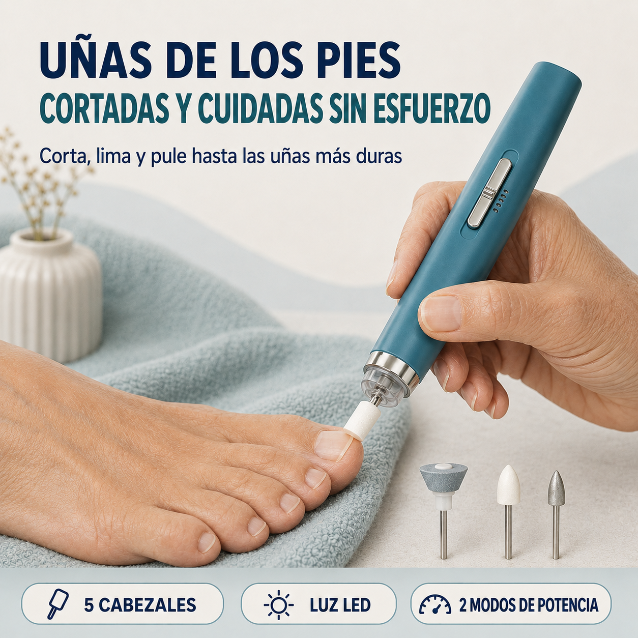 CortaLima Pro™ – Cortaúñas y Limador Eléctrico 5 en 1