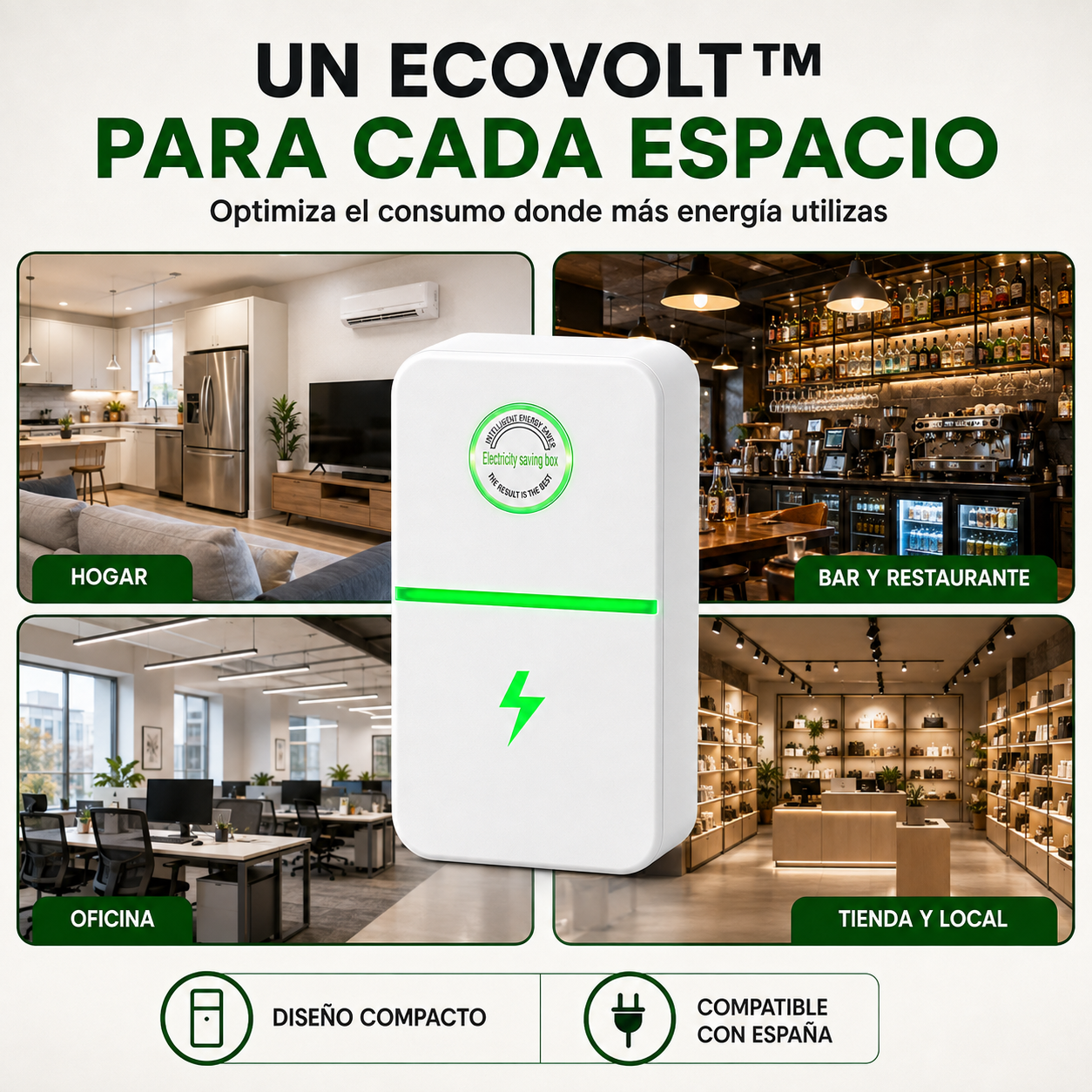 EcoVolt™ | Ahorrador de Energía Inteligente
