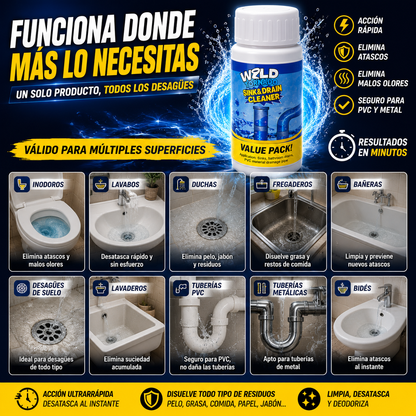 Tornado Drain™ | Polvo Desatascador de Tuberías