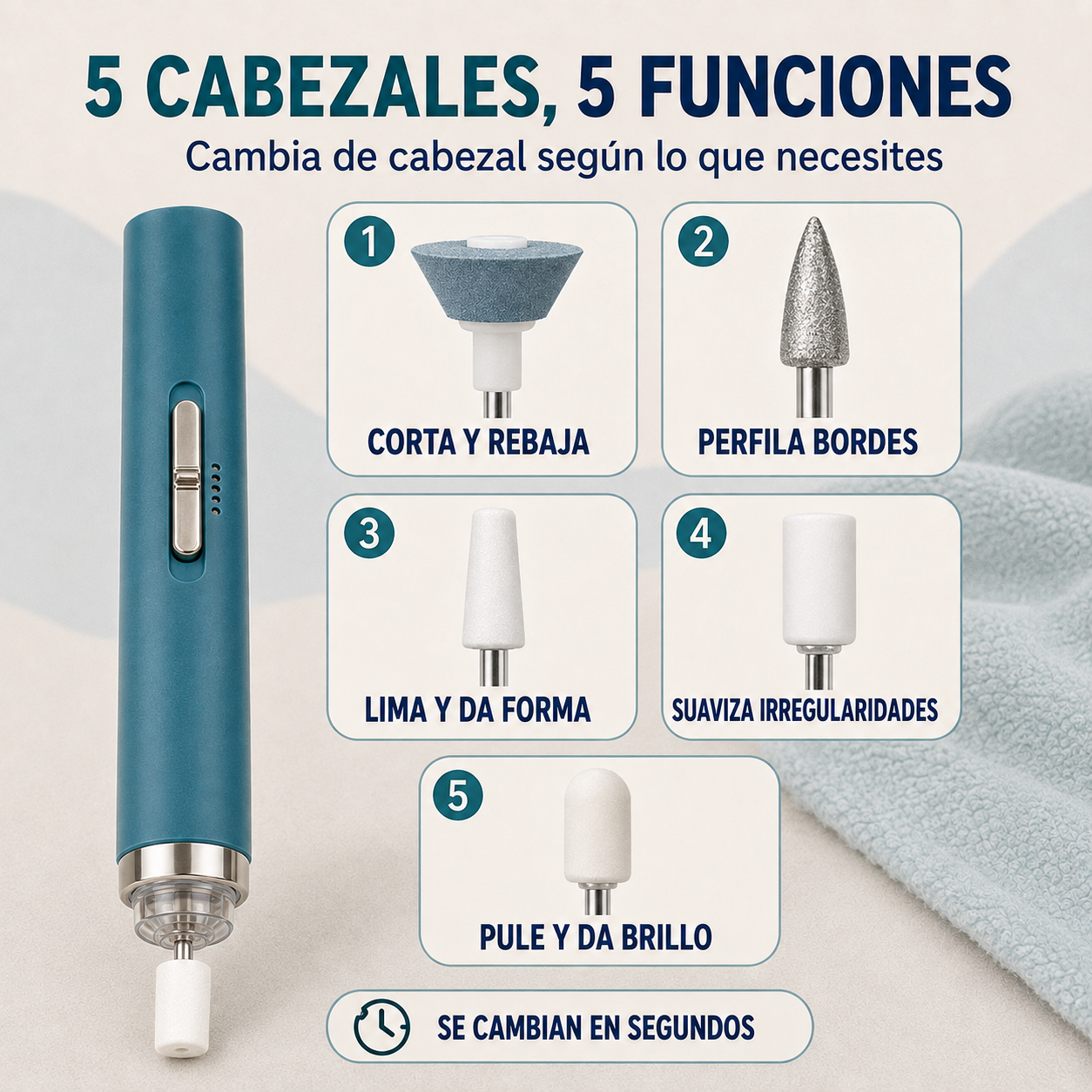 CortaLima Pro™ – Cortaúñas y Limador Eléctrico 5 en 1