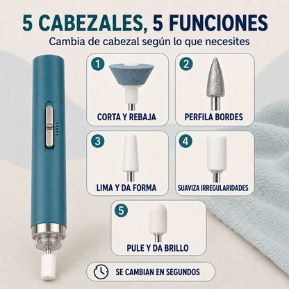 CortaLima Pro™ – Cortaúñas y Limador Eléctrico 5 en 1