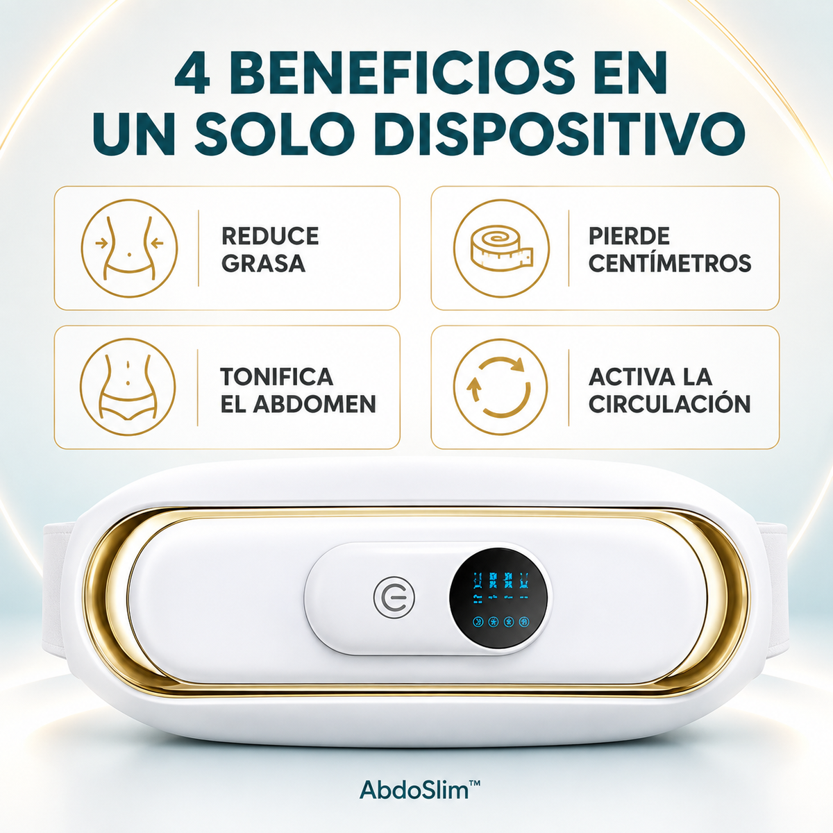 AbdoSlim™ | Masajeador Abdominal Reductor 3 en 1